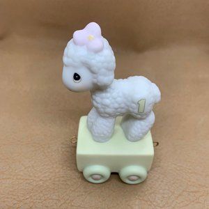 Enesco Precious Moments Birthday Series Train, Lamb, One Year Old, New in Box